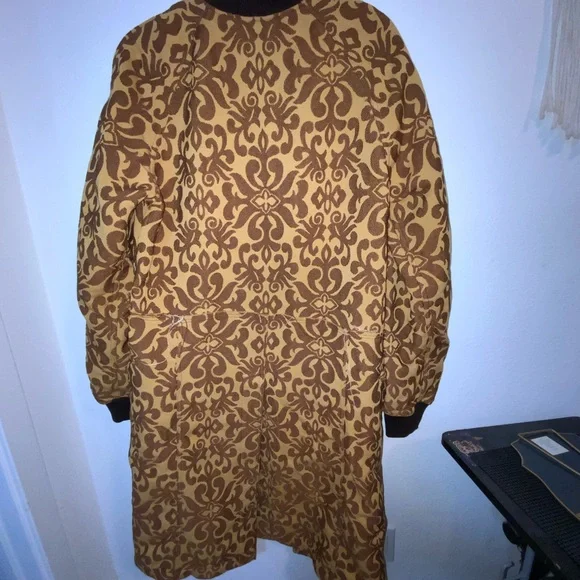 Comme des Garçons Homme Plus AD2013 Damask Long Bomber Coat